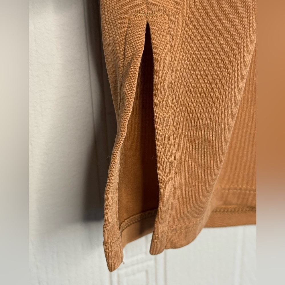 J. Jill Relaxed Fit Tan V-Neck Short Sleeve Pocket Tee Size XL Oversized - Picture 5 of 11